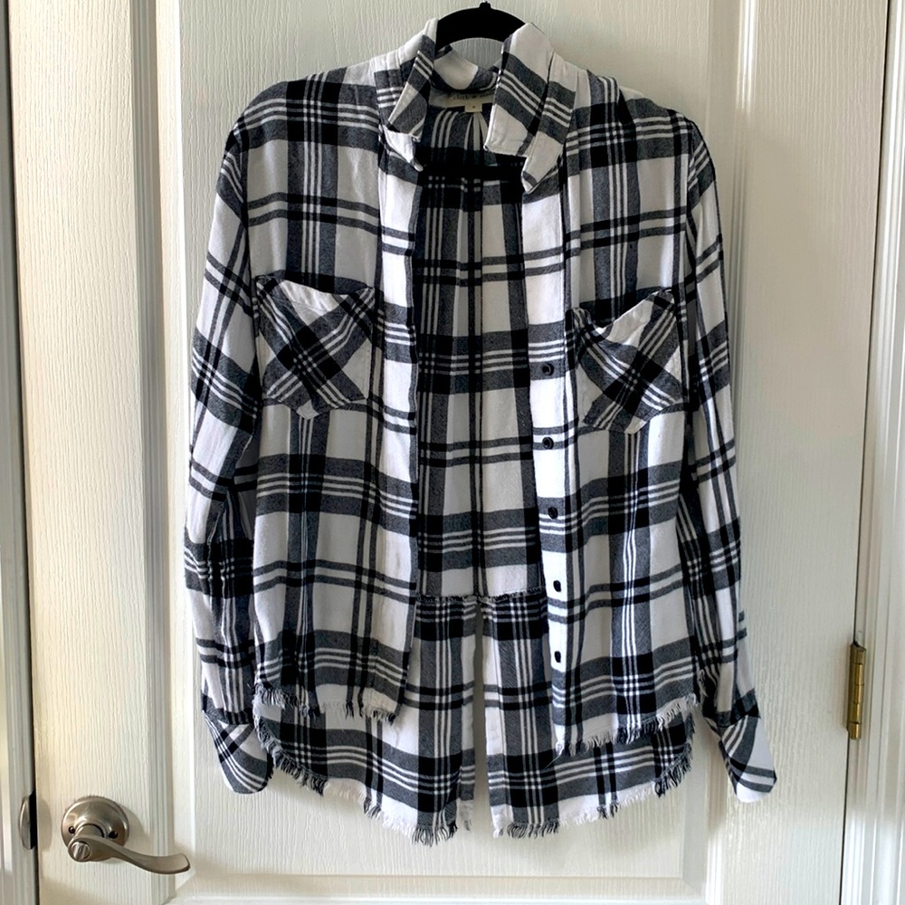 Black and white flannel
